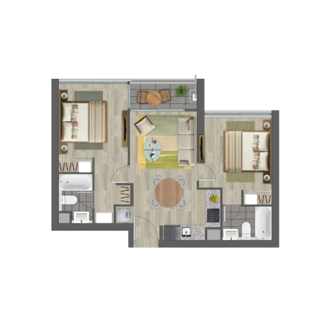 Planta Torre A - Modelo Tipo 2