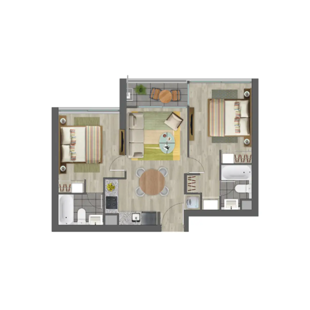 Planta Torre A - Modelo Tipo 3